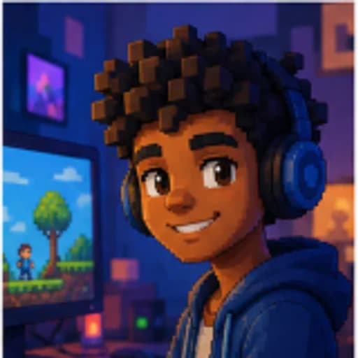 Avatar fictício de desenvolvedora brasileira de jogos indie para Nina S.